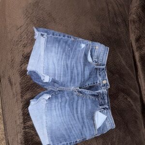 Denizen from Levi's Blue Jean Shorts Distressed Cut-Off Style
